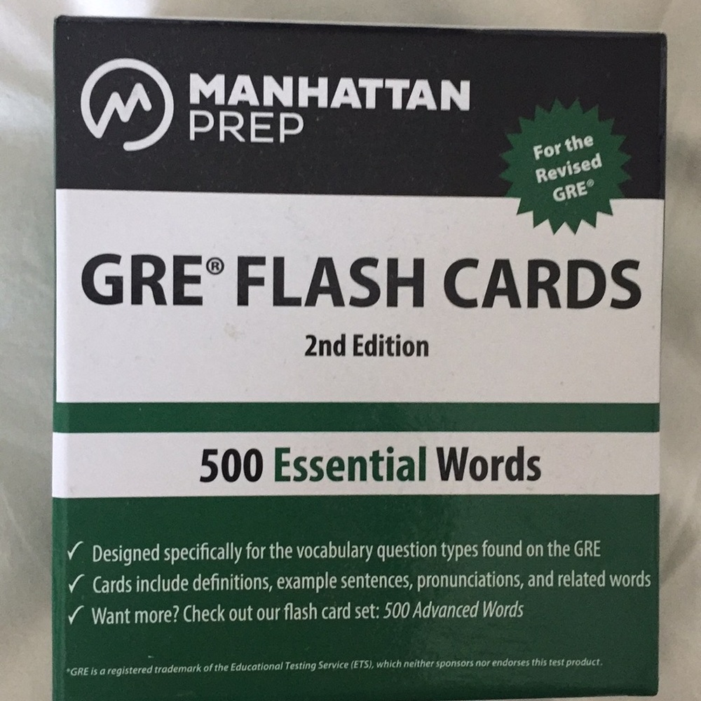 GRE flashcards